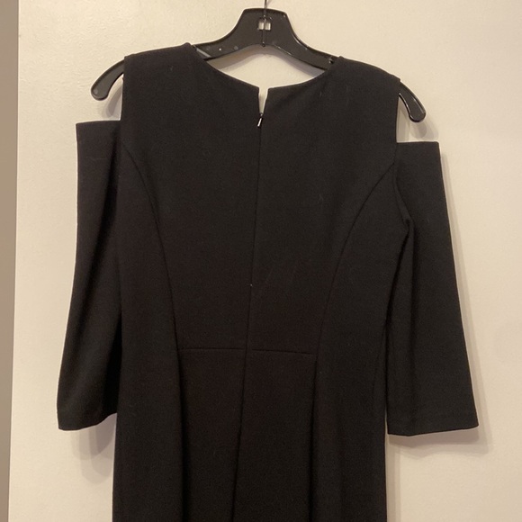 DKNY cold shoulder black dress, size 4 - Picture 2 of 4